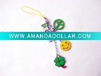 peace sign mobile strap