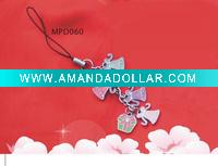 Wholesale DIY novelty alloy mobile phone starp/aibaba express