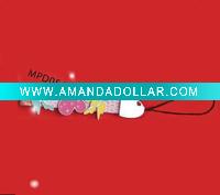 Wholesale lovely alloy mobile phone starp/aibaba express