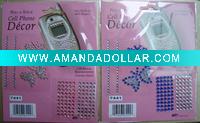 Wholesale Fashion mobile phone crystal sticker