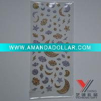 pvc glitter sticker