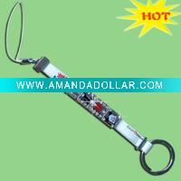 Wholesale DIY novelty alloy mobile phone starp/aibaba express