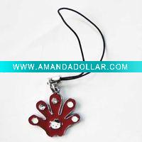 Wholesale zinc alloy cute cell phone accessory