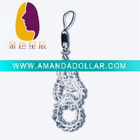 Wholesale CZ rhinestone mobile phone decoration