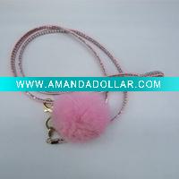Wholesale adorable rabbit hair Mobile Phone Chain/Cell Phone Chain