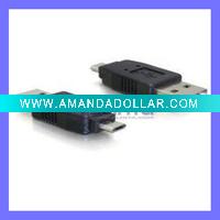 Wholesale USB A Male to micro usb 5 Pin Male Adapter Converter