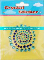 3D crystal sticker