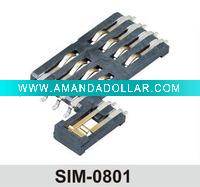 SIM Card Reader Socket For wireless phone, mobile, card reader ,GPS