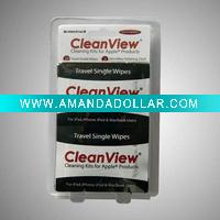 screen cleaning wipe with microfiber cloth