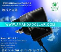 black mobile phone charger