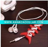 Silicone bobbin for earphone