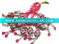 Wholesale cloisonne mobile phone chain