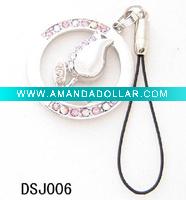 rhinestone mobile charm
