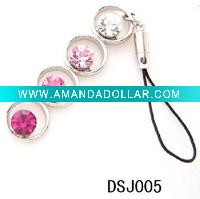 rhinestone mobile charm