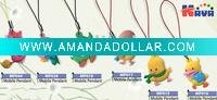Wholesale Lovely charm of pvc phone strap