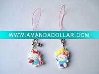 gift mobile phone strap with soft PVC