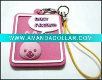 Soft PVC cell phone charm