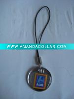 Round epoxy mobile phone strap