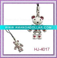 Movable Animal Cell Phone Chain