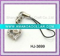 Wholesale Pearl Cell Phone Charm