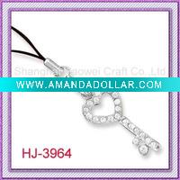 Key Shaped Mobile Phone Charm