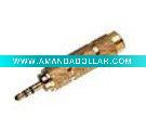 Wholesale 3.5mm Stereo Plug to 6.35mm Mono Jack AV Adapter