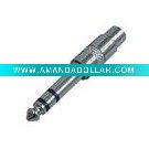 Wholesale AV Adapter 6.35mm Mono Plug to RCA Jack