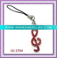 Wholesale Musical sign phone charm