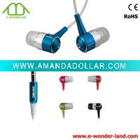 Wholesale Mini cute metal in-ear earphone