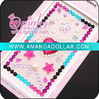 Wholesale New fashion crystal cellphone sticker