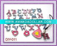Wholesale DIY Initial charm