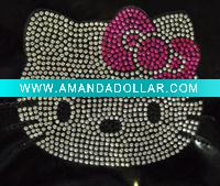 Wholesale New fashion hellokity hot fix motif stickers