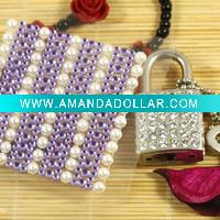 Wholesale french pearl mobile phone sticker