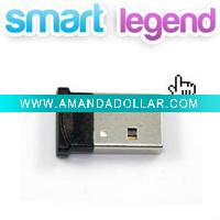 Black Tiny Bluetooth 2.0 USB Dongle Adapter Supports Bluetooth Voice Data And Multi-languages