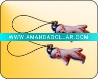 Wholesale PVC Phone Strap (mobile cleaner)