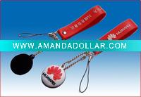 Wholesale <OEM> Soft PVC Mobile Phone Strap (J229)