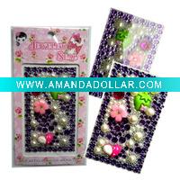 Wholesale french pearl mobile phone sticker