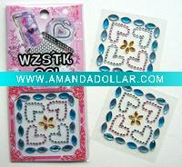 french pearl mobile phone sticker