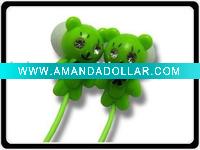 Wholesale Cute shape headsets with diamond ,mp3,mp4/mobile phone cute earphone