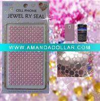 Pearl decoration stickers for cell/mobile phone