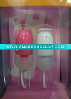Wholesale Cute cartoon shape ear buds,christmas gift