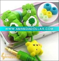 Wholesale lovely bear earphone