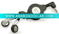 cute retractable earphone