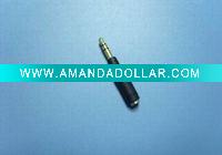Wholesale 3.5mm to 2.5mm jack adapter/3.5mm to 2.5mm plug adapter