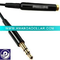 Wholesale headphone earphone extension cable for mp3 mp4