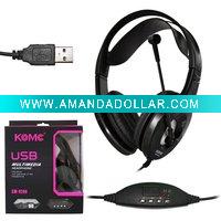 Wholesale USB headphone KM9200