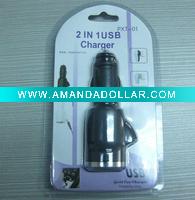 2in1 car charger