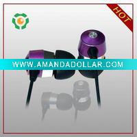 fashionable metal earphone