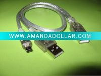 USB AM to USB AN and MINI USB Cable