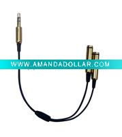 3.5mm earphone splitter cable